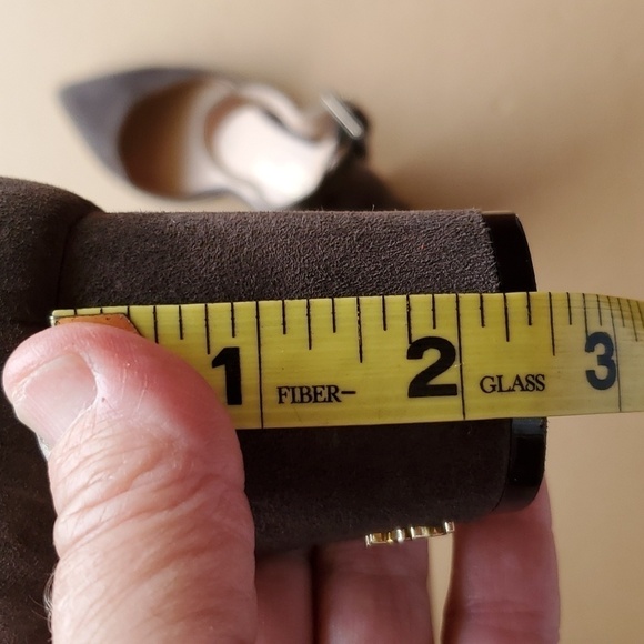 Kurt Geiger London Grey brown suede classic pump size 39 (US 8) sexy! - Picture 9 of 15